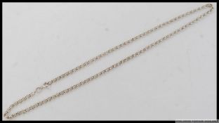 Heavy set silver belcher chain stamped 925 with makers mark. Length 16