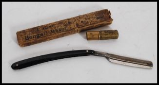 A vintage boxed Bengall cut throat razor