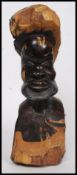 An African tribal of polished carved har