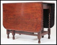 A 19th century Victorian mahogany gate-l