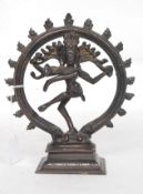 A 20th century oriental bronze figure of