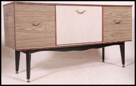 A 1950's Melamine low sideboard dresser