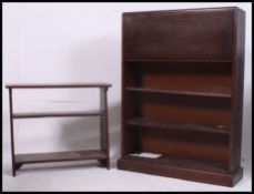 A 1940's Utility type oak students burea