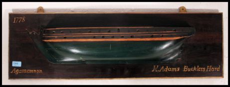 A builders half block model of  ' Agamem