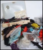 A good collection of costume feathers dating from the late 19th century to include Ostrich feathers,
