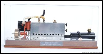 A mid century Industrial engineers model of a Steam Plant by Sydney Bryant 1954 set within an