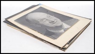 A large collection of large vintage and retro amateur portrait photograph studies dating from the