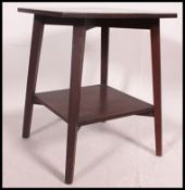 An Edwardian painted oak two tier  tavern table, taken from a Sgt's mess some years ago in Devon,