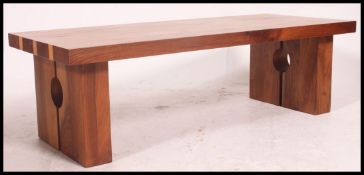 A good quality solid wood coffee occasional table / coffee table with contrasting ege banding