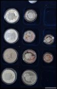 A good collection of silver proof coins,