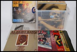 A collection of Long Play ( lp's ) vinyl records of various genres to include Jazz and contemporary