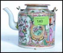 A 19th century Chinese / Cantonese famille rose teapot.