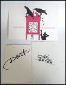 Derek Victor Crowe ' How I Liberated Burgundy ' book along with a couple of his illustrations