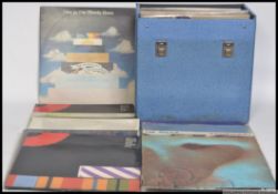 A collection of long play vinyl ( LP ) records dating from the 1970's to include Pink Floyd,