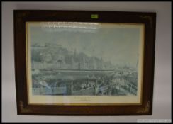 A large framed and glazed print of the SS Great Britain being published by the Bristol Evening Post
