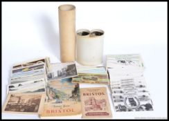 A collection of vintage postcards together with a series of Bristol visitors guide,
