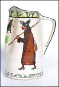 A Royal Doulton Gallant Fishers Isaac Walton ware jug by Noke,