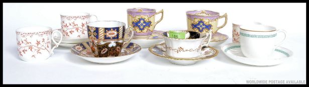 A collection of ceramics to include an Imari pattern RV Wildblood cup and saucer,