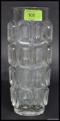 A retro Sklo Union vase designed by Vizner circa 1965 being 23cm tall