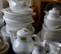 An extensive Royal Doulton Dinner and tea service in the Allegro pattern to include plates, tureens,