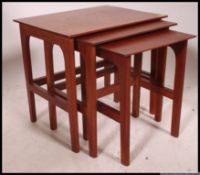 A good set of 1970's retro Danish influence teak nest of tables.