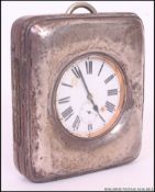 A fabulous silver hallmarked Gigante size pocket watch holder together with a silver plate large