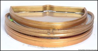 A gilded cased Mother of Pearl and Silk Victorian fan in
case depicting swallows on branches and