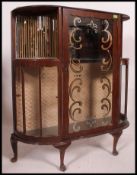 A 1930's early 20th century display cabinet,