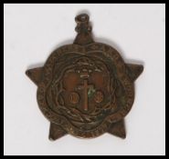 An unusual Victorian bronze medal awarded on the 6th August 1879 from the Society of Watchers &