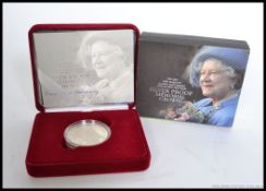 An original Cased Royal Mint Silver Proof Coin - 1900-2002 Queen Elizabeth - The Queen Mother