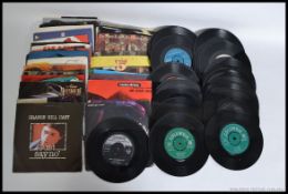 A collection of 45rpm vinyl singles dating from the 1960's through to the 1980's to include various