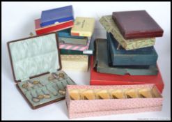 A good collection of vintage 20th century flatwares all in original boxes.