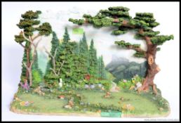 A much sort after Faerie Glen ceramic painted woodland display diorama,