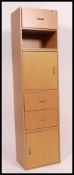 2 sets of contemporary light oak bedside cabinets.