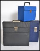 A small group of vinyl record carry cases for 12