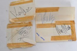 THE SMALL FACES; A collection of signed cuttings from the members of The Small Faces,