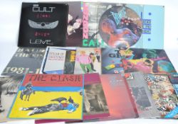 PUNK - ROCK - GOTH - A collection of vinyl long play records to include The Clash x 2, Bowie,