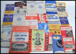 A collection of football programmes dating from the 1960's to include several Bristol Rovers Leeds