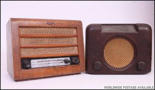 2 vintage early 20th century radio's to include a Bakelite example by Bush ( Type Da 90c) and a