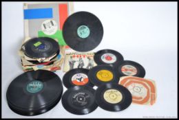 A collection of vinyl records to include 45's,