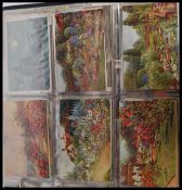 POSTCARDS: A good album of postcards, mostly early 20th century, some later,