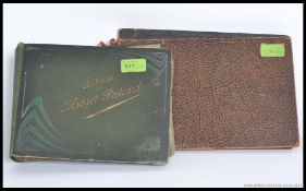 A vintage miniature postcard album to include many scenes.