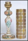 A Capodimonte ceramic lamp stamped to the base 3754 R.