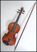 German, cased  Saxony violin, having label reading Ernst Heinrich Roth,