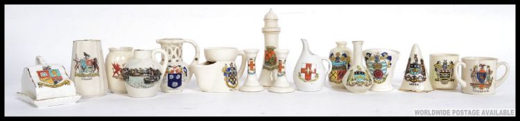 A collection of Goss Ware ceramics to include various different pieces and makers please see images