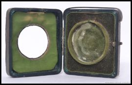 A hallmarked silver front fob pocket watch case, hallmarked for Birmingham, date letter K.