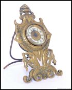 An early 20th century high Art Nouveau easel clock by the British United Clock Co.