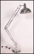 An excellent chrome floor standing large chrome standard lamp in the manner of Herbert Terry (