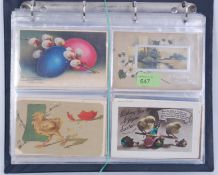 EASTER postcard collection of 200 vintage cards.