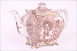 A fabulous shaped Victorian Burleigh Ware teapot, circa 1894.